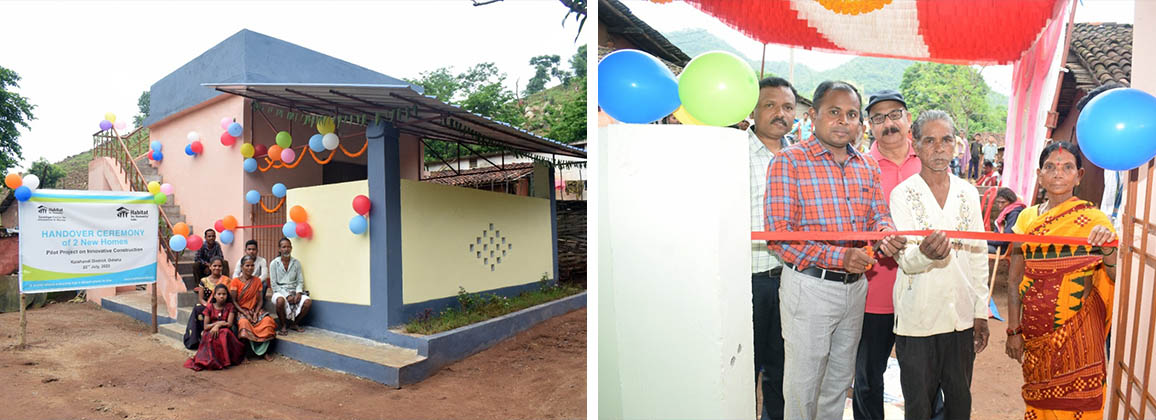 Handing Over Two Homes in Odisha