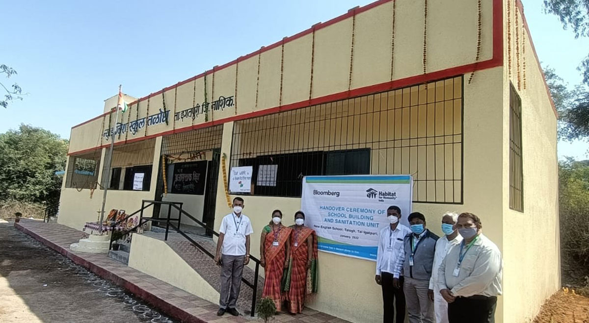 new school building of New English Medium School, Talog village, Igatpuri block